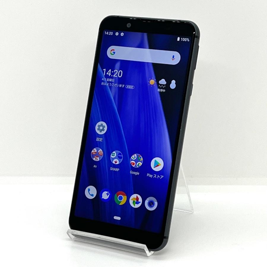 Android au SHV 本体 ブラック 初期化済 動作確認済 SHARP AQUOS sense3 basic ブラック 32GB 通電動作OK 初期化済み