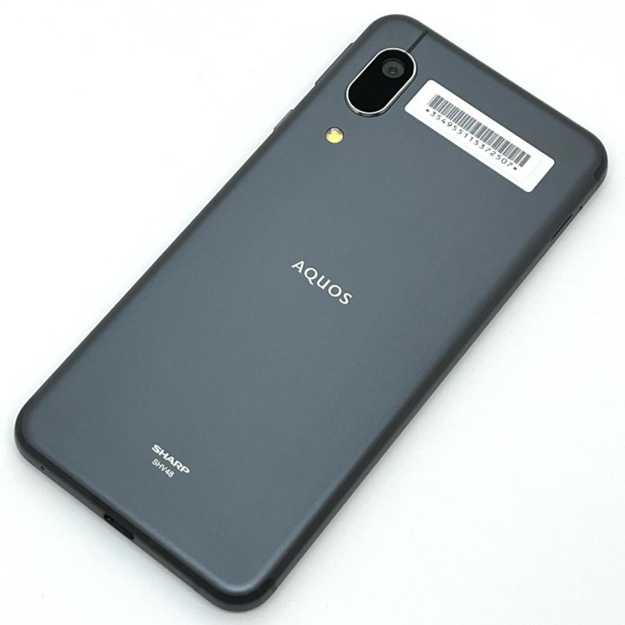 極美品】AQUOS sense3 basic SHV48 au SIMロック解除済 ブラック 白