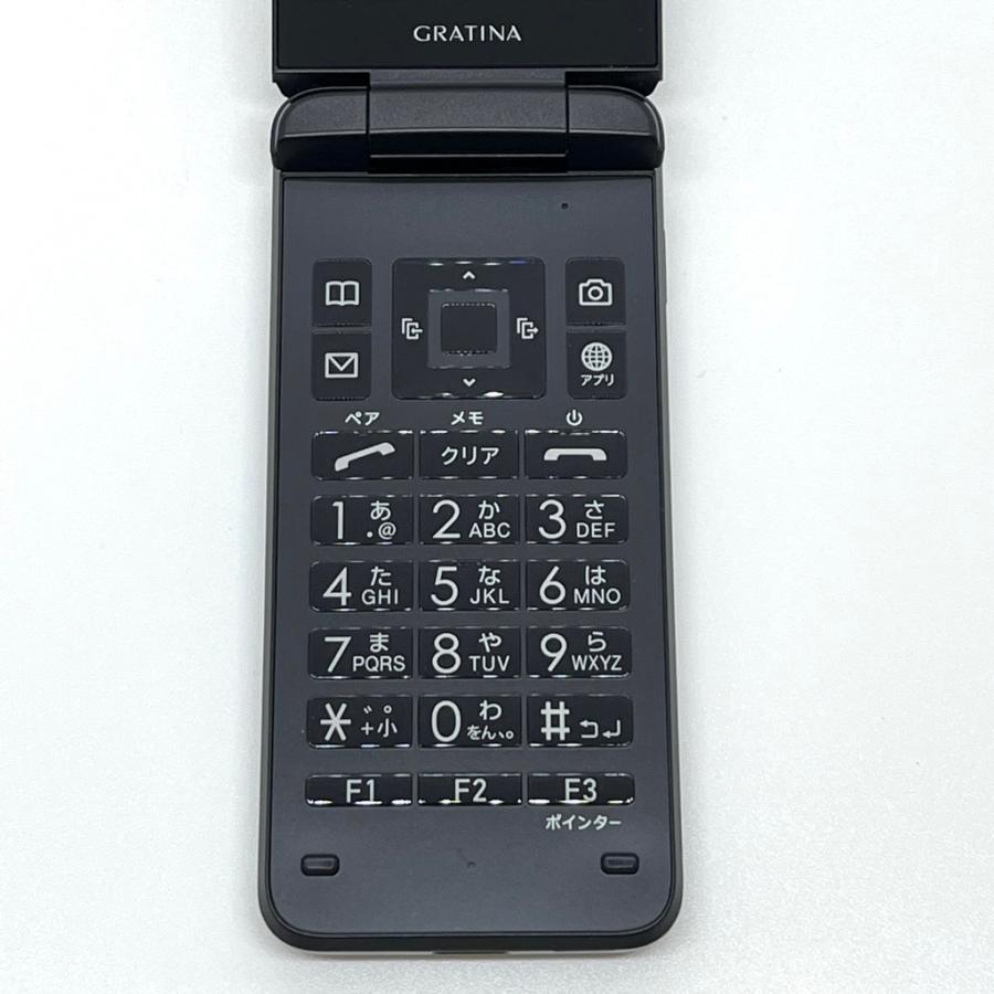 良品】GRATINA KYF42 au SIMロック解除済 4G LTE ブラック 防水 白ロム