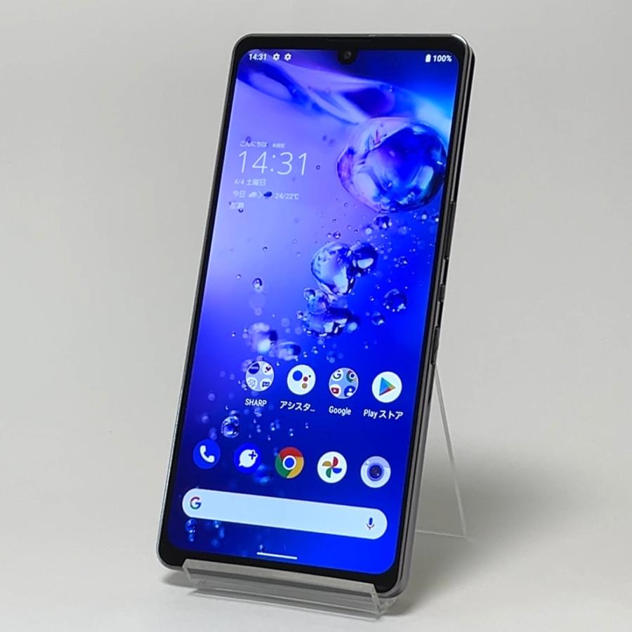 良品】AQUOS zero6 SHG04 au SIMフリー 128GB／8GB ブラック 5G対応 白 