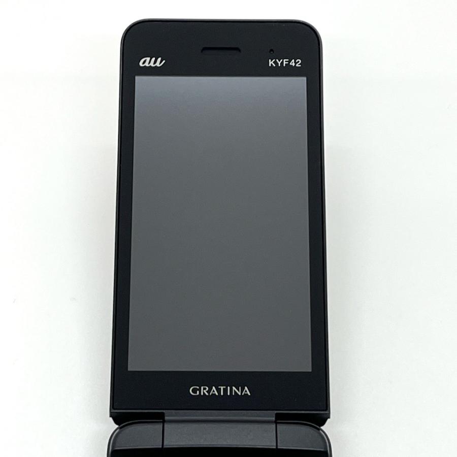 美品】カメラレス GRATINA KYF42 au SIMロック解除済 4G カメラなし
