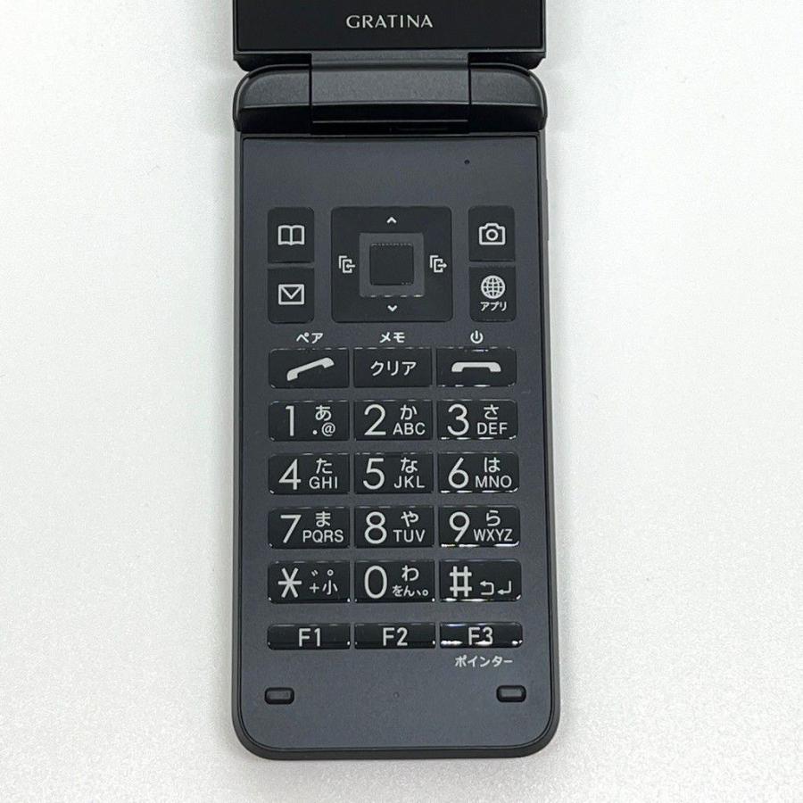 極美品】GRATINA KYF42 au SIMロック解除済 4G LTE ブラック 防水 白
