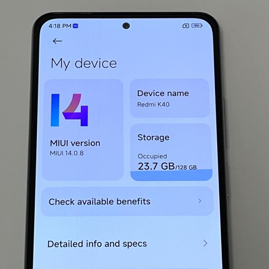 Redmi K40 6GB/128GB 白 グローバルROM SIMフリー Xiaomi Redmi K40