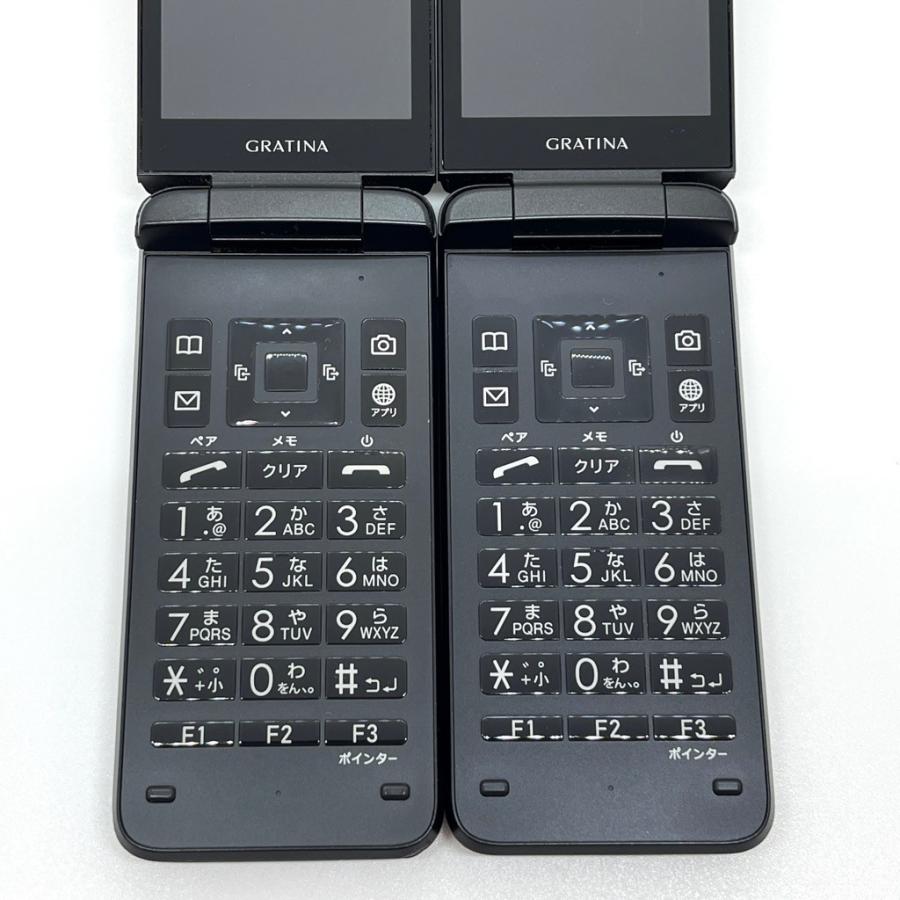 ジャンク2台】GRATINA KYF42 au SIMロック解除済 4G LTE ブラック