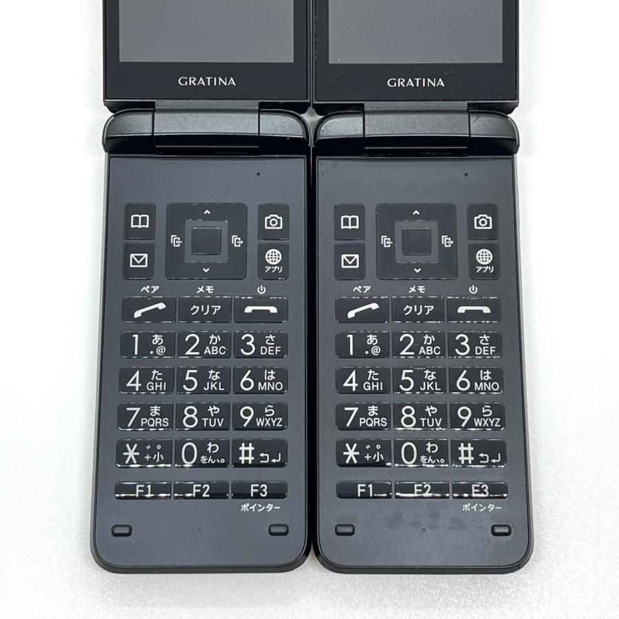 ジャンク2台】GRATINA KYF42 au SIMロック解除済 4G LTE ブラック
