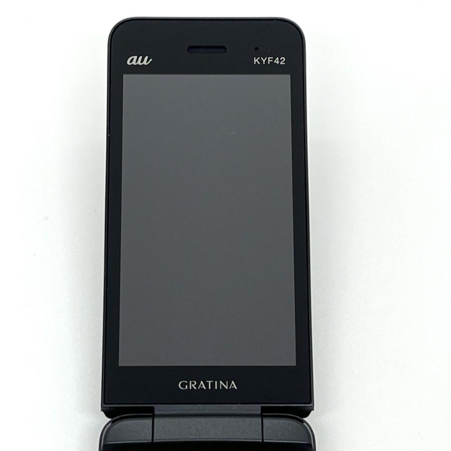 ジャンク】GRATINA KYF42 au SIMロック解除済 4G LTE ブラック