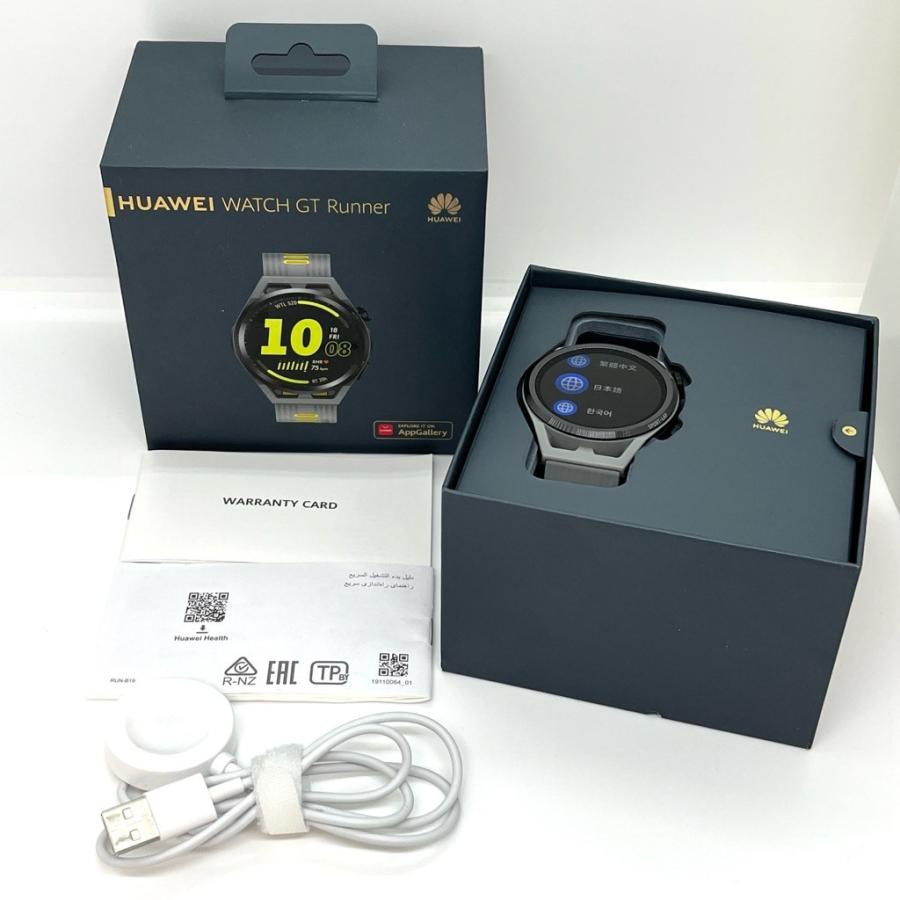 (未開封品)ファーウェイ WATCH GT RUNNER グレー 新品同様】Huawei WATCH GT Runner RUN-B19 グレー 付属品あり