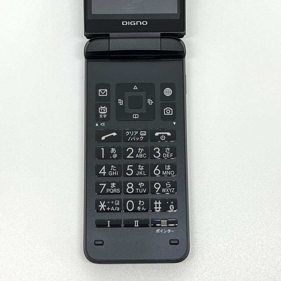 DIGNO ケータイ3 902KC ソフトバンク SIMロック解除済 ブラック 白ロム