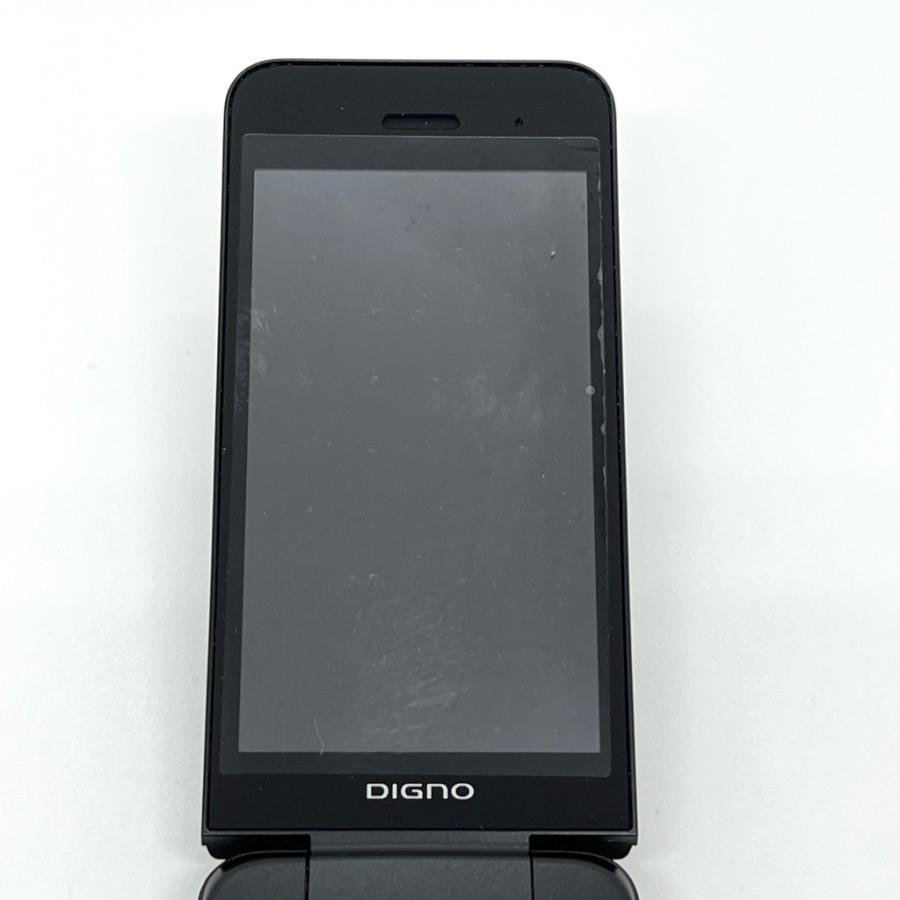 DIGNO ケータイ3 902KC ソフトバンク SIMロック解除済 ブラック 白ロム