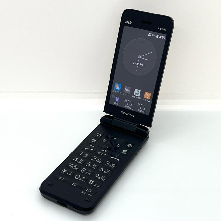ジャンク】GRATINA KYF42 au SIMロック解除済 4G LTE ブラック