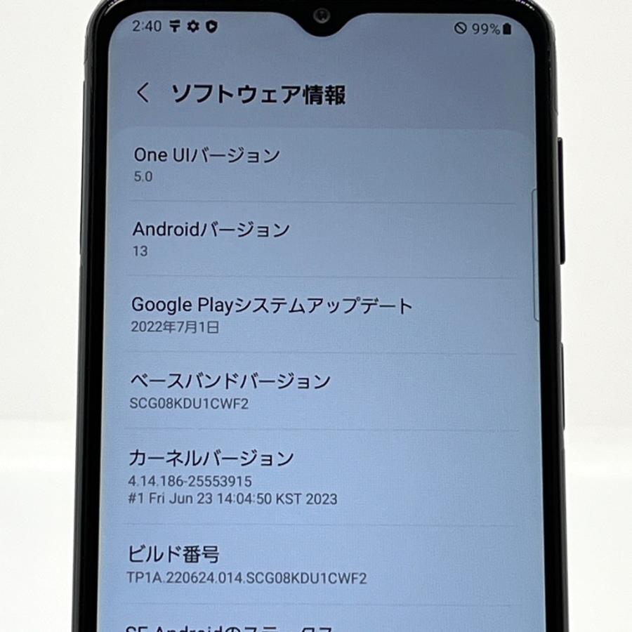 美品】Galaxy A32 5G SCG08 au SIMフリー 64GB／4GB 5G対応 白ロム