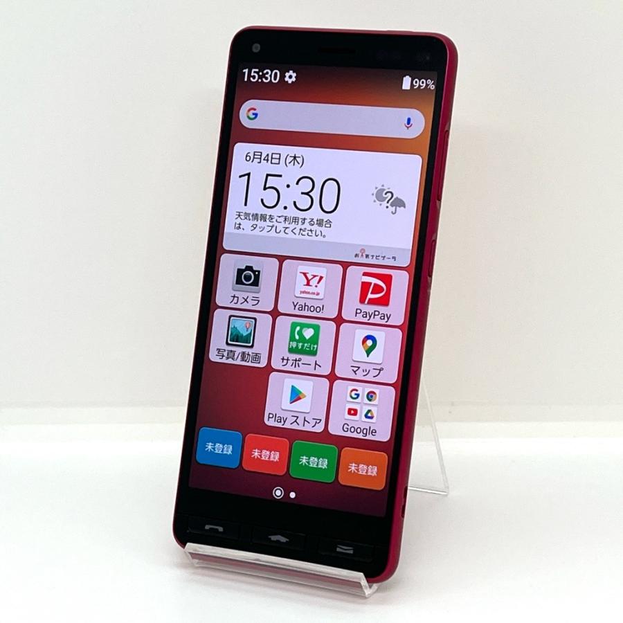 極美品】かんたんスマホ2+ A201KC ワイモバイル SIMフリー 32GB ローズ