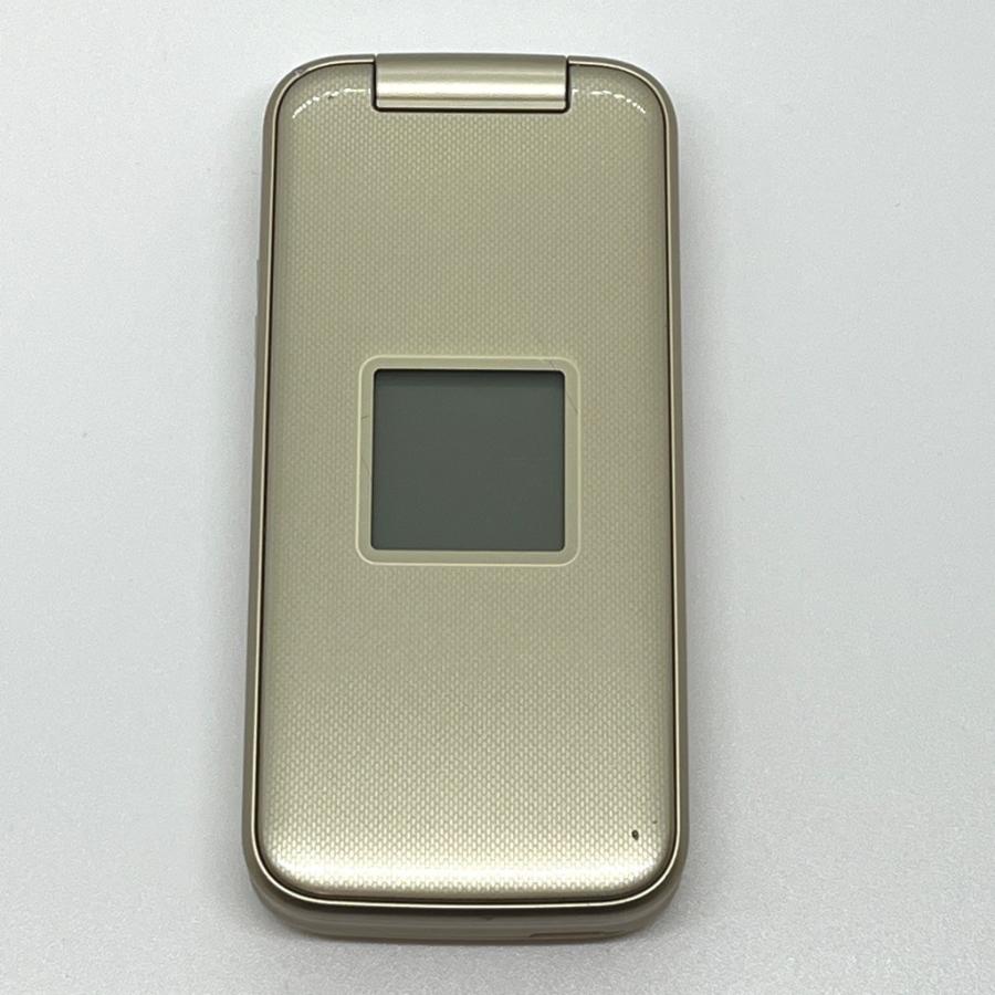良品】らくらくホン F-02J ドコモ SIMロック解除済 4G対応 ゴールド 白