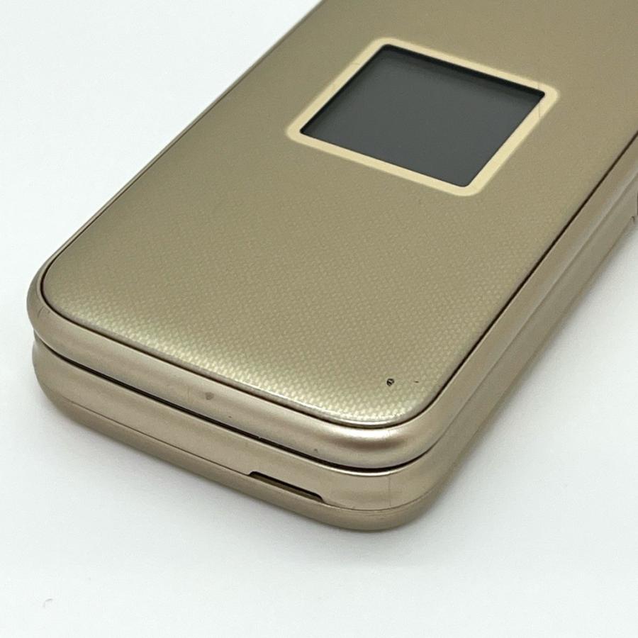良品】らくらくホン F-02J ドコモ SIMロック解除済 4G対応 ゴールド 白