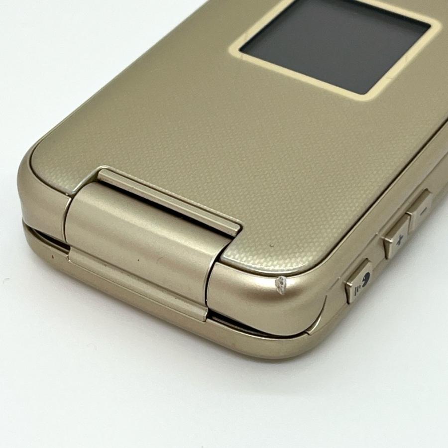 良品】らくらくホン F-02J ドコモ SIMロック解除済 4G対応 ゴールド 白