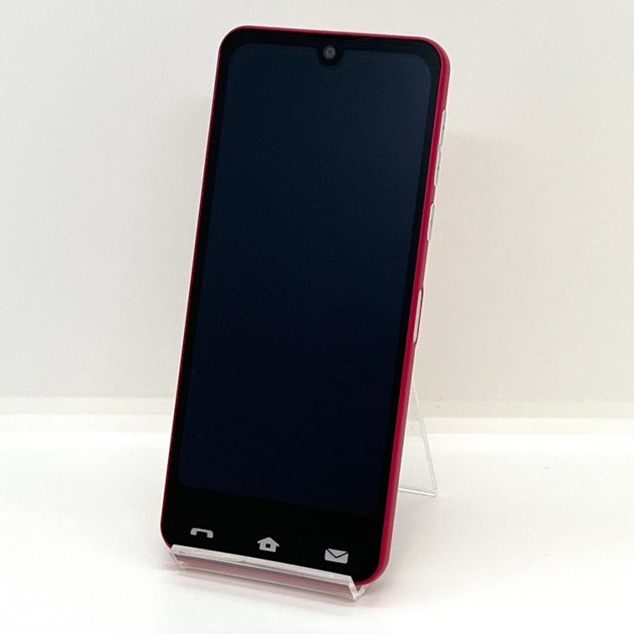美品】BASIO active SHG09 au SIMフリー 64GB／4GB レッド 5G対応