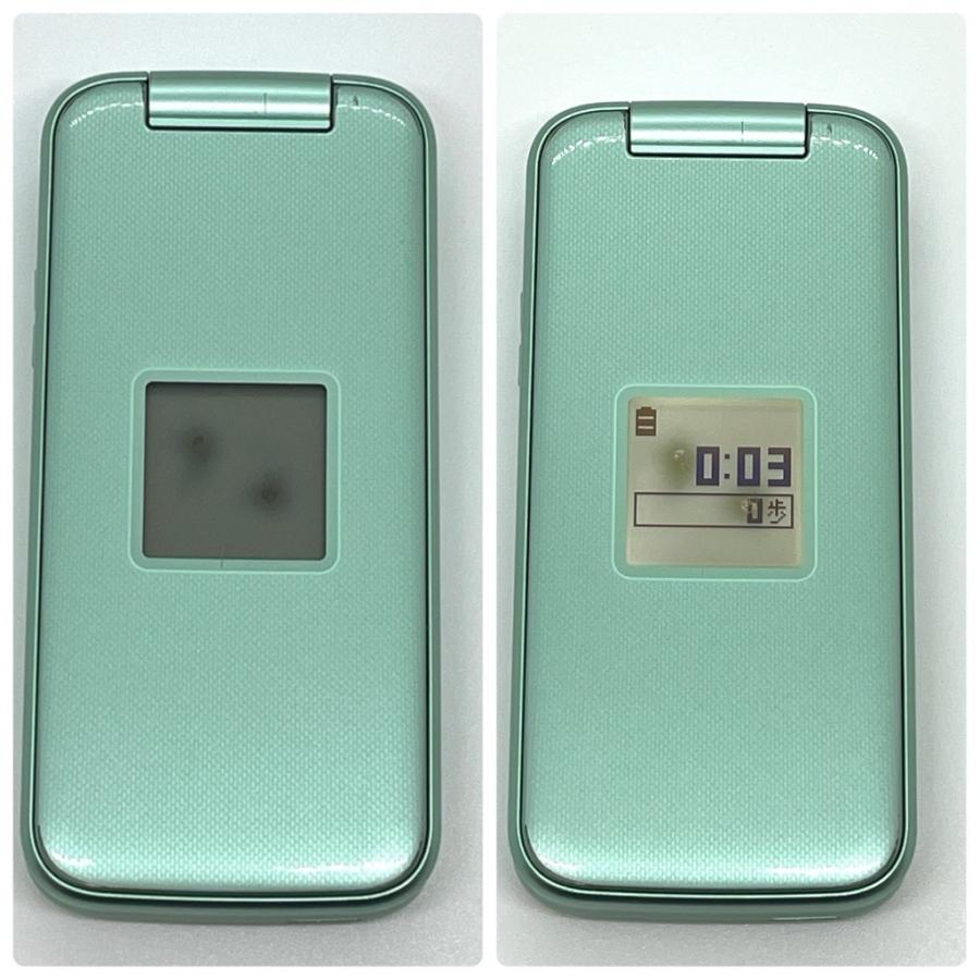 訳あり】らくらくホン F-02J ドコモ SIMロック解除済 4G対応 ミント
