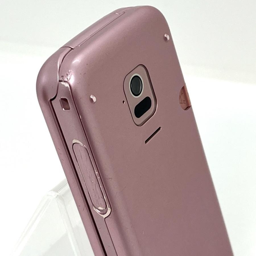 液晶美品】らくらくホン F-01M docomo SIMロック解除済 ピンク 携帯