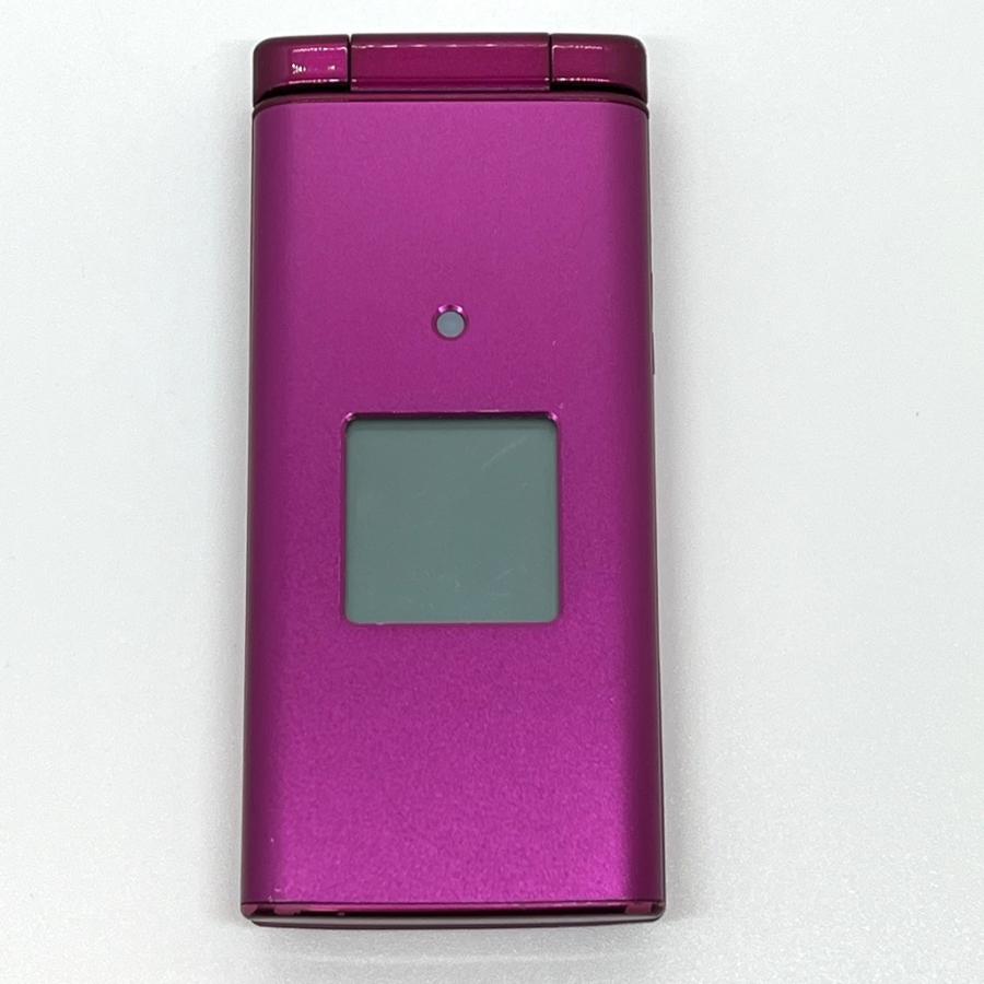 au 京セラ かんたんケータイ KYF38 ワインレッド 本体 白ロム SIM