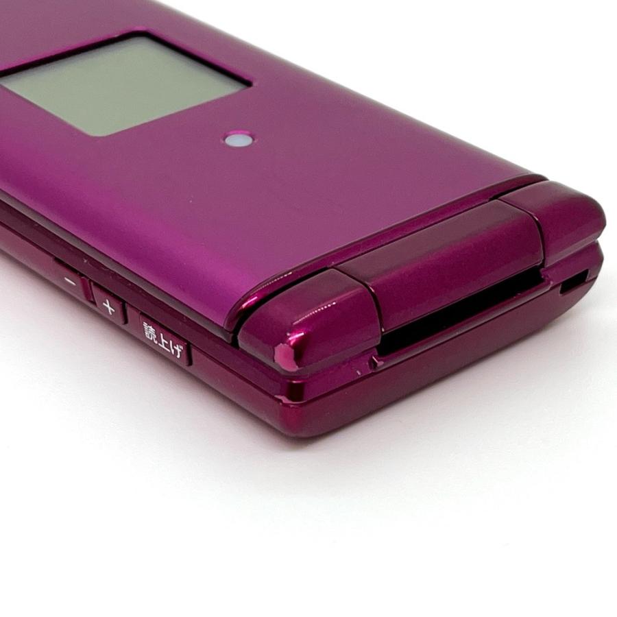 かんたんケータイ KYF38 au SIMロック解除済 ワインレッド 4G LTE 白