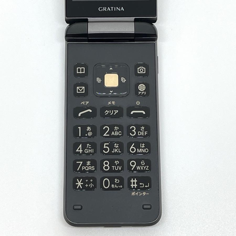 【動作確認済】au GRATINA KYF39 墨 3台セット 4Gガラホ 良品】GRATINA KYF39 墨 ブラック au SIMロック解除済 4G LTEケータイ