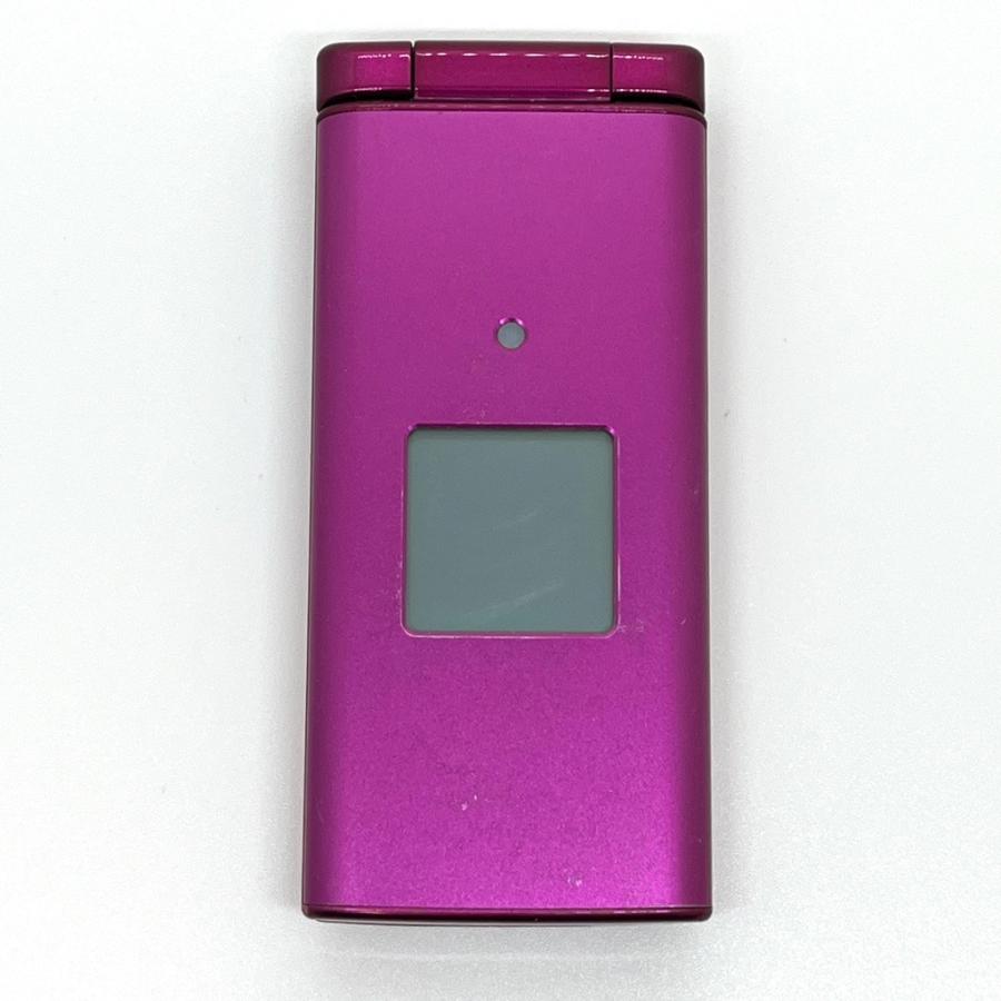 かんたんケータイ KYF38 au SIMロック解除済 ワインレッド 4G LTE 白
