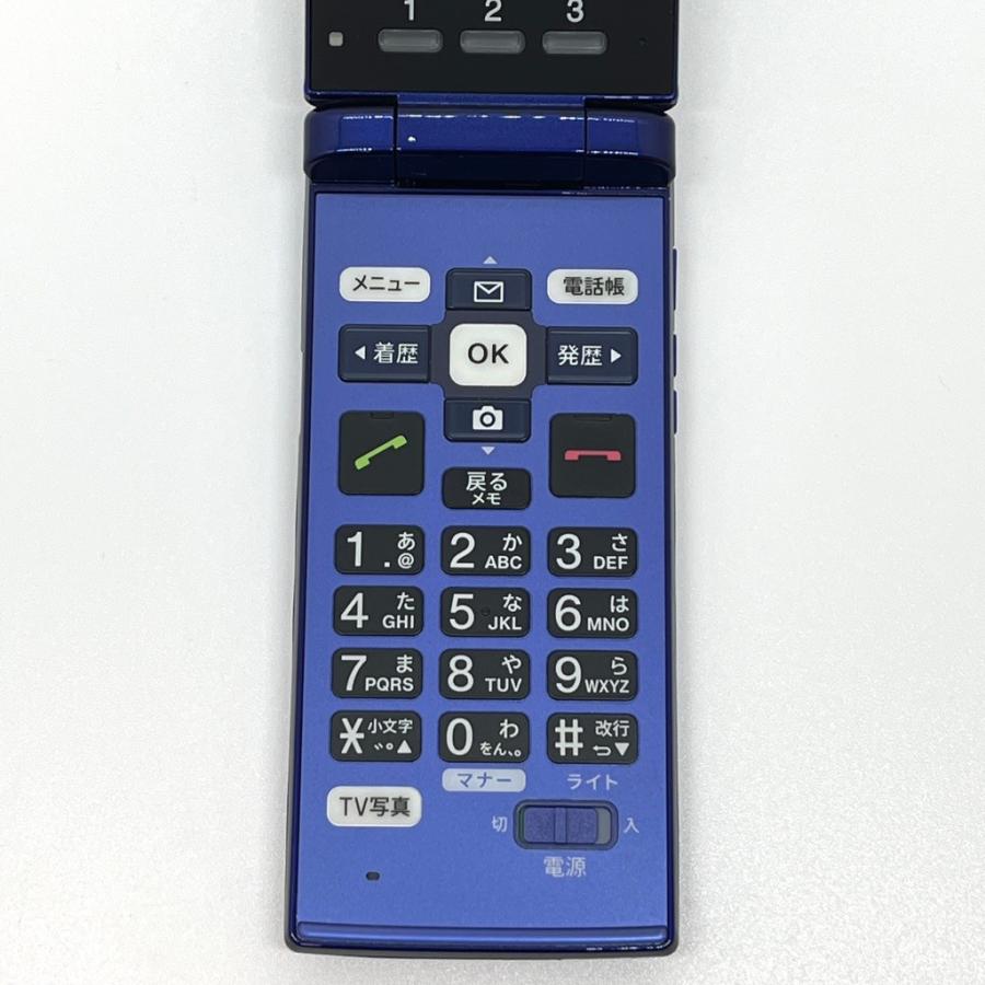 良品】かんたんケータイ KYF38 au SIMロック解除済 ロイヤルブルー 4G