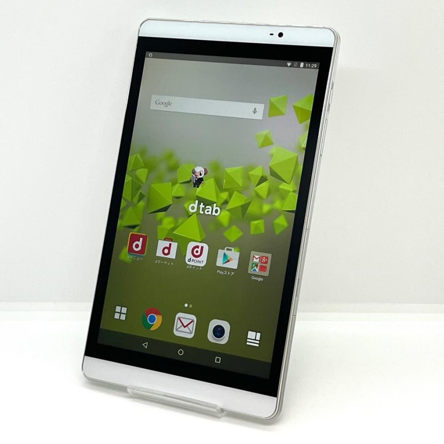 未使用dtab Androidタブレット本体 ホワイト 良品】HUAWEI dtab Compact d-02H docomo SIMロック解除済み 16GB