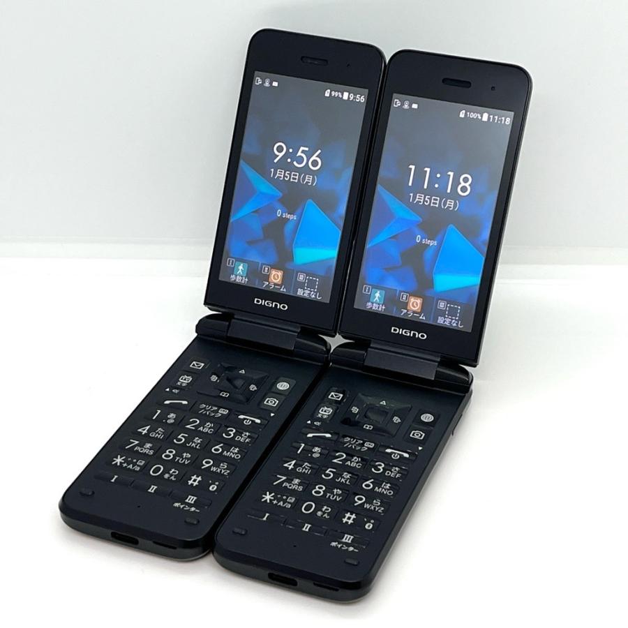 極美品 DIGNOケータイ 3 902KC 4Gケータイ SIMフリー⭐️ 2台】DIGNO ケータイ3 902KC ソフトバンク SIMフリー ブラック 4G LTE