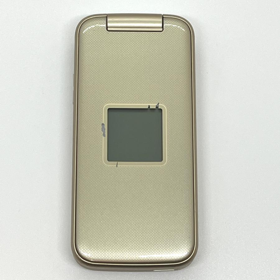docomo らくらくホン F-02J ゴールド 【SIMロック解除済】 らくらくホン F-02J ドコモ SIMロック解除済 4G対応 ゴールド 白ロム