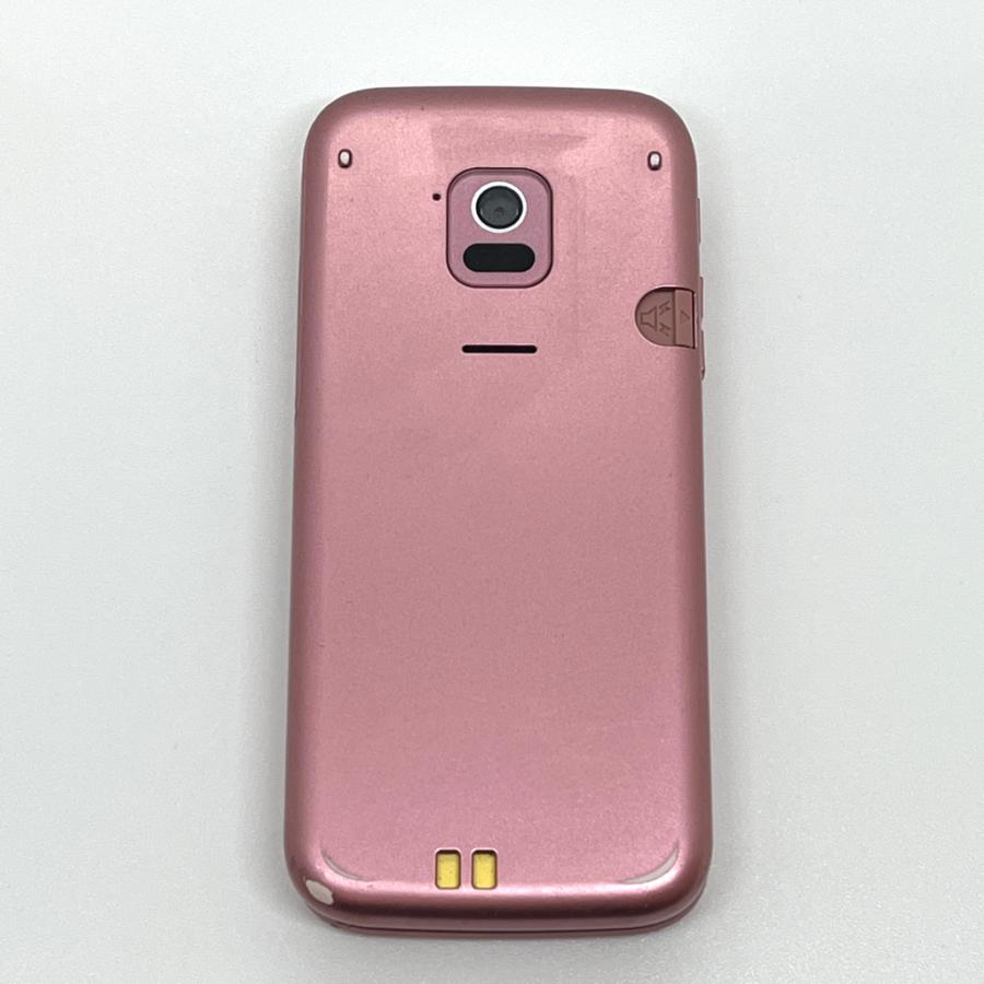 らくらくホン F-02J ドコモ SIMロック解除済 4G対応 ピンク 白ロム