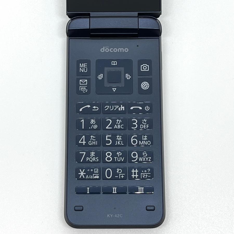 良品】DIGNOケータイ KY-42C docomo SIMロック解除済 4G LTE ブラック