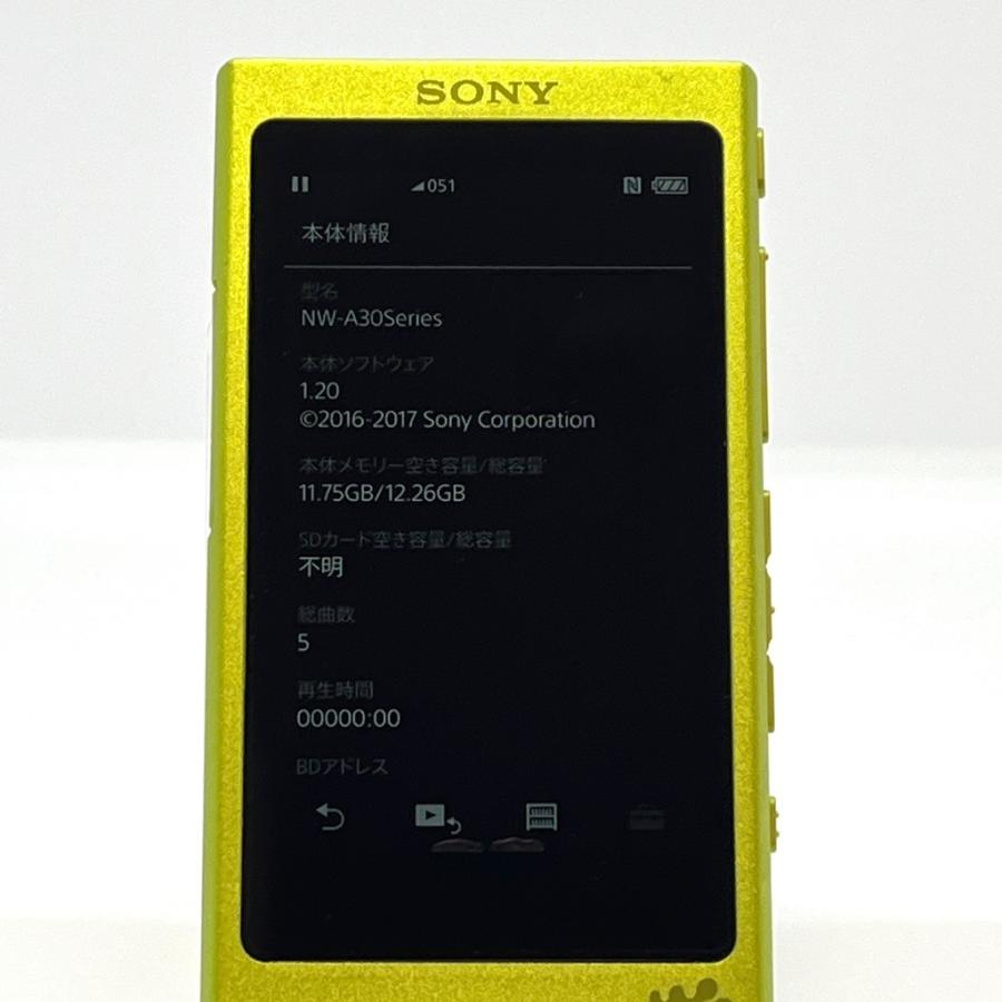 【週末セール】SONY WALKMAN NW-A35HN16GB ライムイエロー Sony NW-S736F 4GB Gold Walkman MP3 Player Japan Model Tested ポータブルプレーヤー