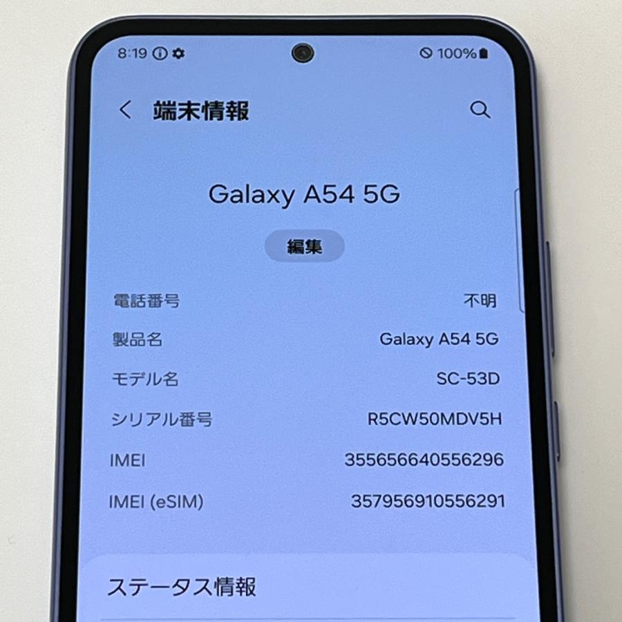 Galaxy A 【美品】Galaxy A54 5G SC-53D docomo SIMフリー 128GB／6GB