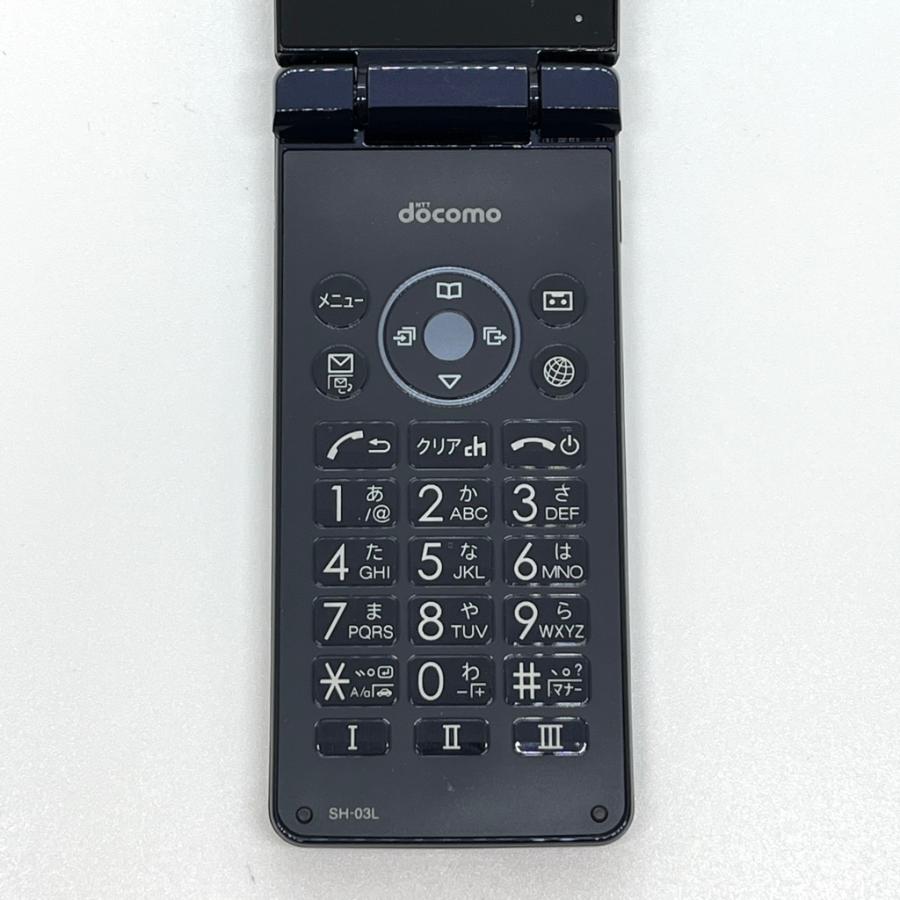 AQUOS ケータイ 【良品】AQUOS カメラレスケータイ SH-03L ブラック