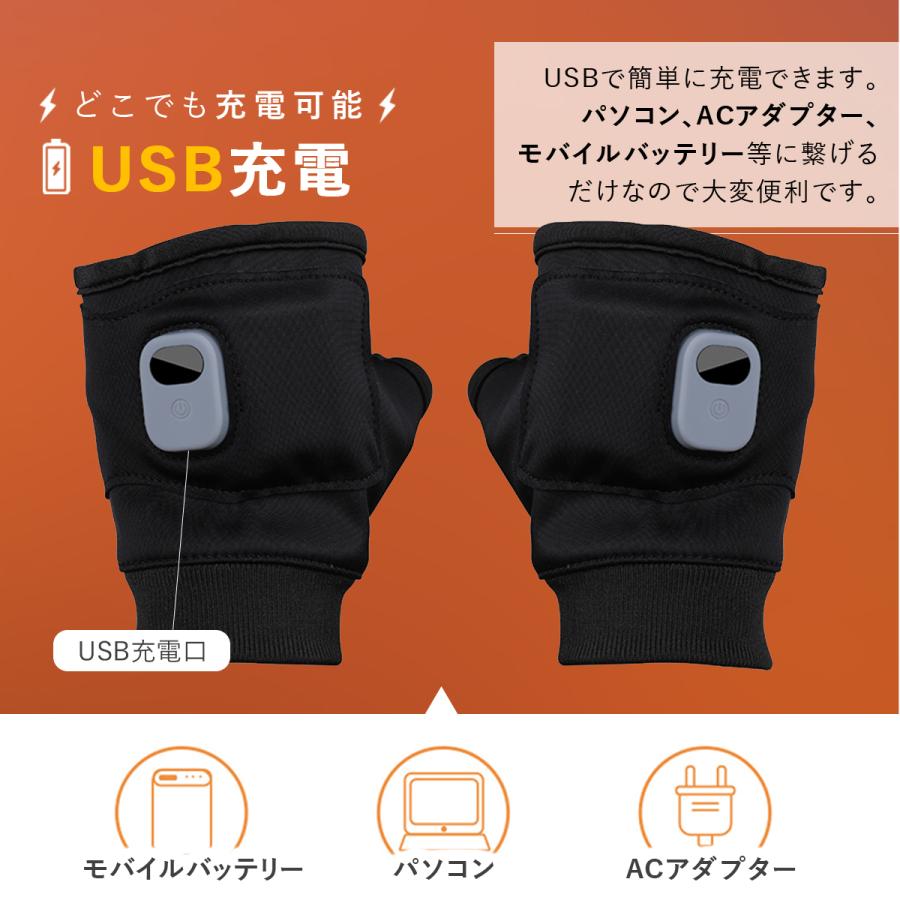電熱グローブ ヒーターグローブ 電熱手袋 充電式 釣り タイチ