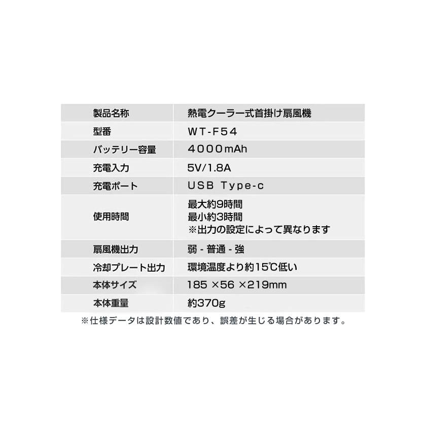 上下同期送風で1秒で瞬間冷却 ネッククーラー ネックファン 首掛け扇風機 2022 子供 羽なし 羽根なし 軽量 静音 冷却プレート 涼感 冷感 首掛けファン | ブランド登録なし | 18