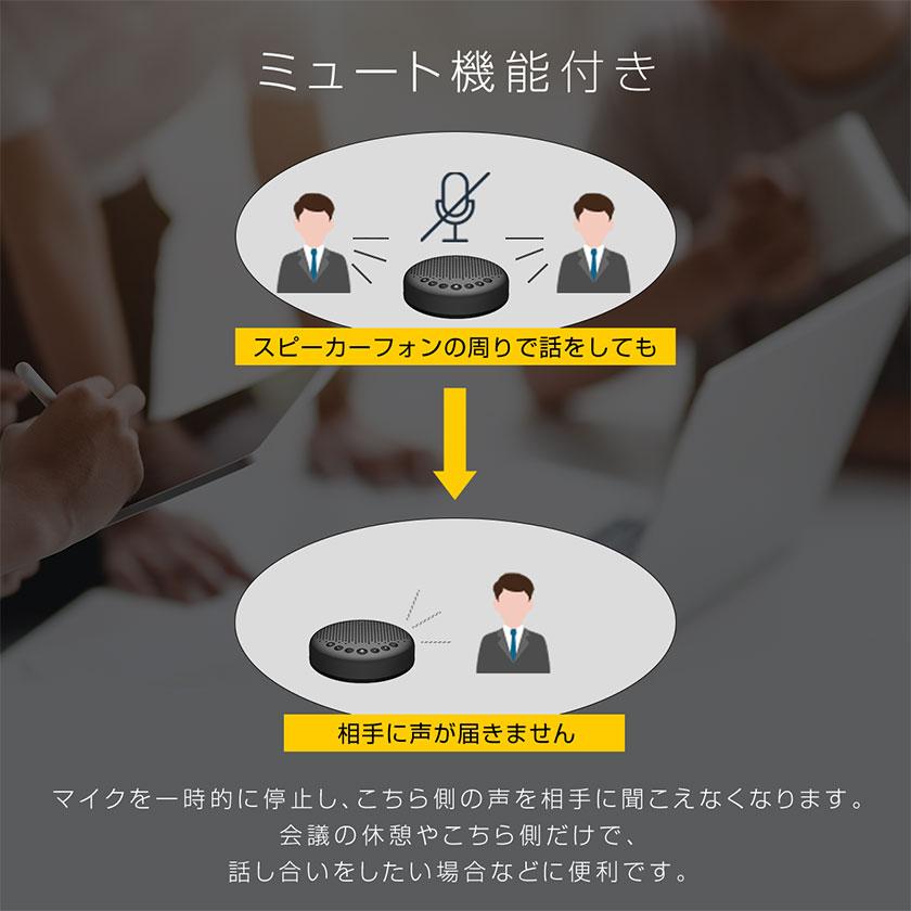 スピーカーフォン マイクスピーカー web会議 小型 会議用 bluetooth