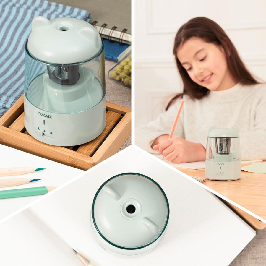 TOKAIZ公式 鉛筆削り 電動 こども 自動 usb 太さ調整機能 充電式 おしゃれ 子供 無駄削り防止 かわいい 女の子 キャラクター 三角鉛筆 コンパクト トカイズ |  | 24