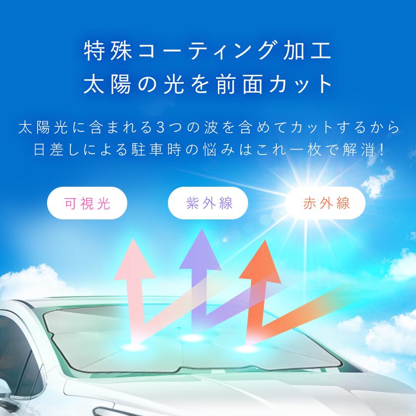 サンシェード 車 フロント 傘 おしゃれ 断熱 外付け フロントガラス 大型 軽自動車 フロントサンシェード レクサス対応 スペーシア対応 軽量 中大型suv Mpv適用 万通オンライン 通販 Yahoo ショッピング