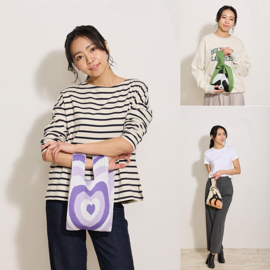 2点以上各498円（クーポン利用） ニットバッグ 韓国 流行り トート  