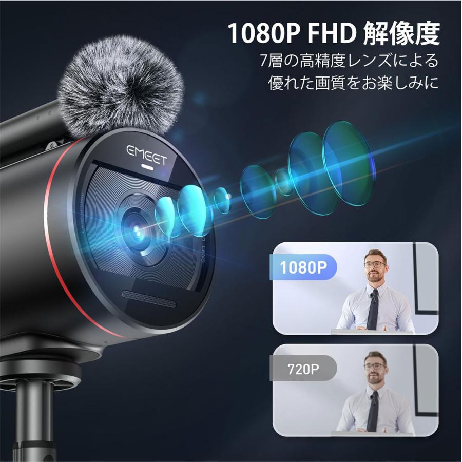 webカメラ ライブストリーミングカメラ HD 1080P マルチカメラ対応 2つ