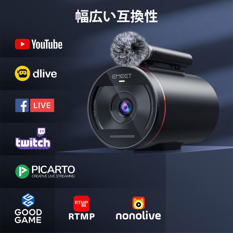 webカメラ ライブストリーミングカメラ HD 1080P マルチカメラ対応 2つ