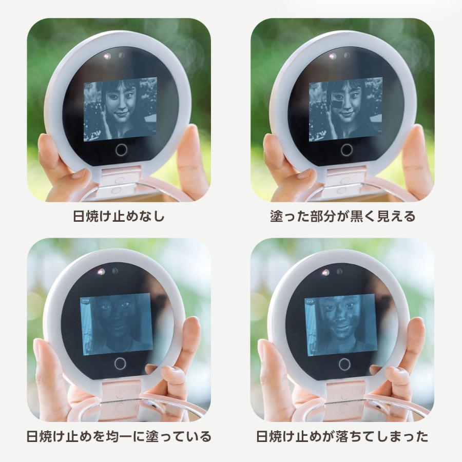 NexaLuxe公式 uvミラー LEDライト付き 日焼け止め UV検出 UVチェック