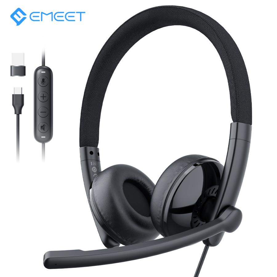 USBヘッドセット マイク付き 有線 通話 快適 幅広い交換性 ヘッド