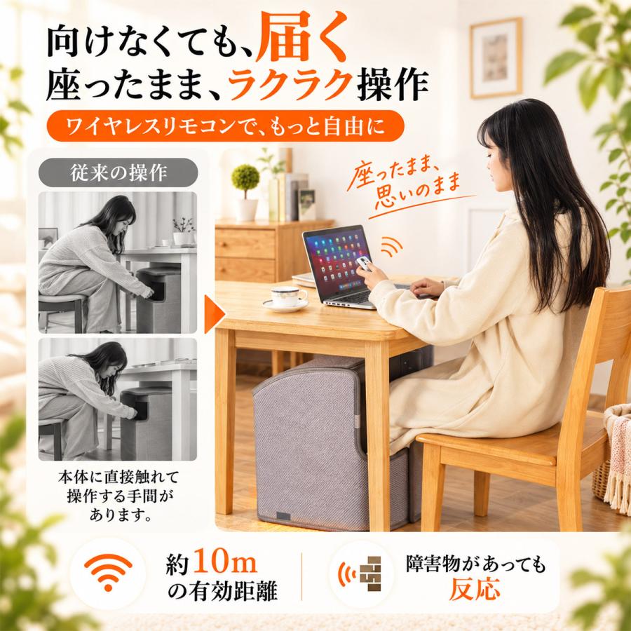 TOKAIZ（トカイズ） 日本ブランドTOKAIZ パネルヒーター 7面発熱 足元