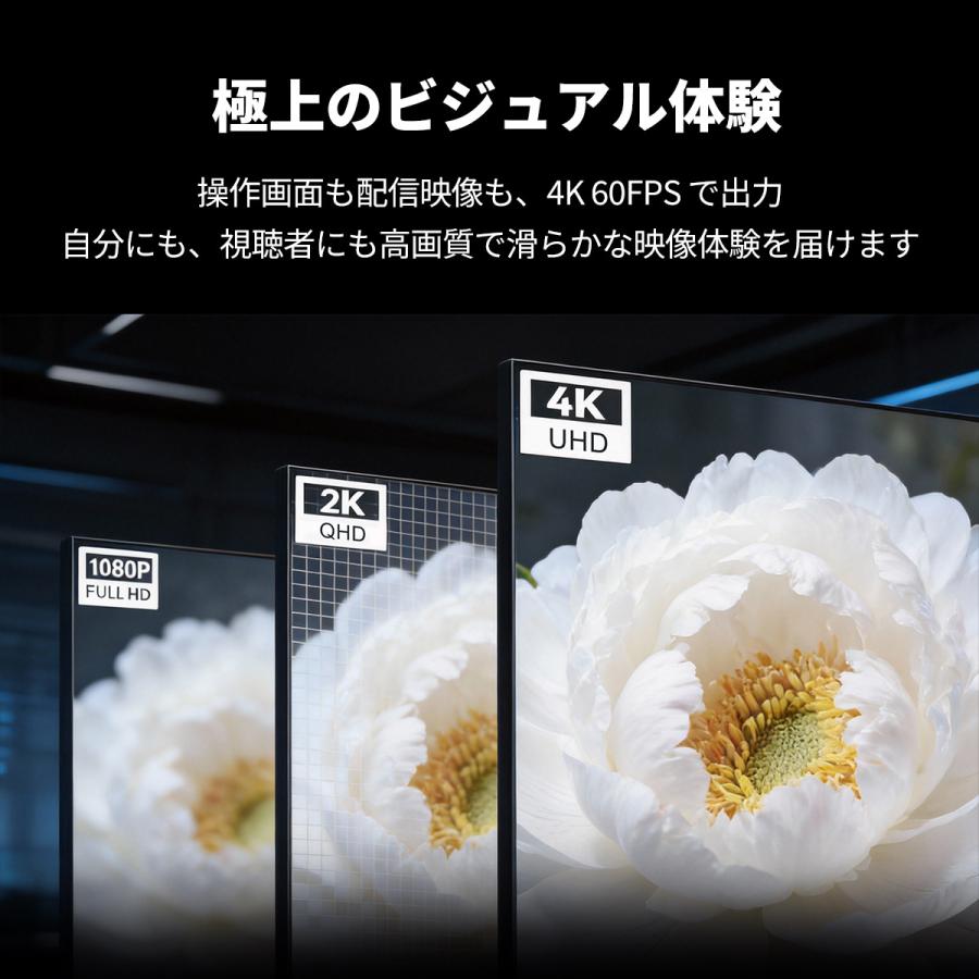 TOKAIZ公式】キャプチャーボード 4K 60Hz 録画 パススルー 240Hz対応