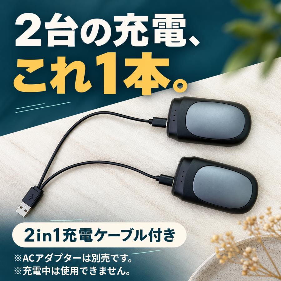 TOKAIZ（トカイズ） 日本ブランドTOKAIZ 充電式カイロ 2個セット 分離