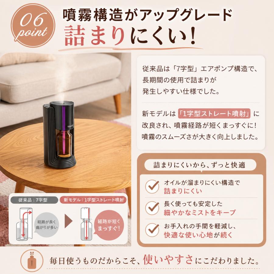 TOKAIZ（トカイズ） ランキング1位 アロマディフューザー 水なし