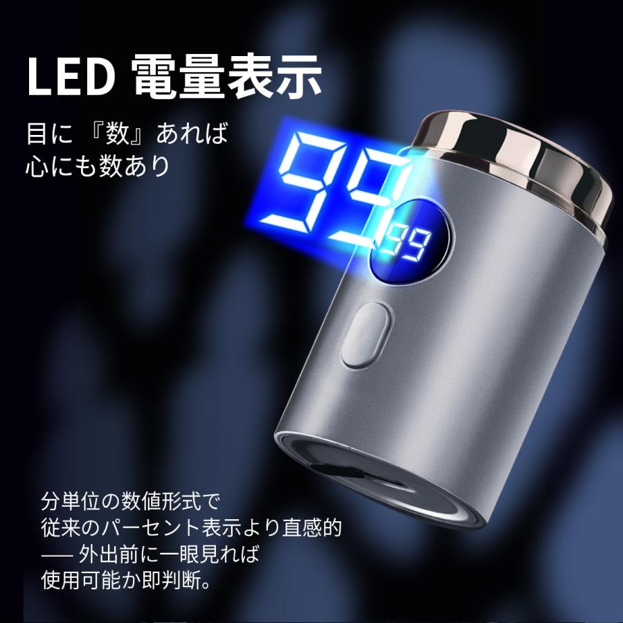 TOKAIZ（トカイズ） 電気シェーバー 髭剃り 小型 ミニ 超軽量 携帯用